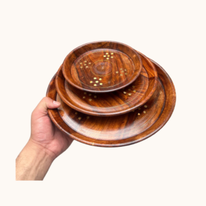 Wooden Plate Set
