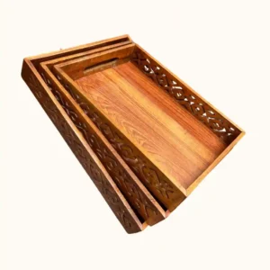 Wooden Tray Set